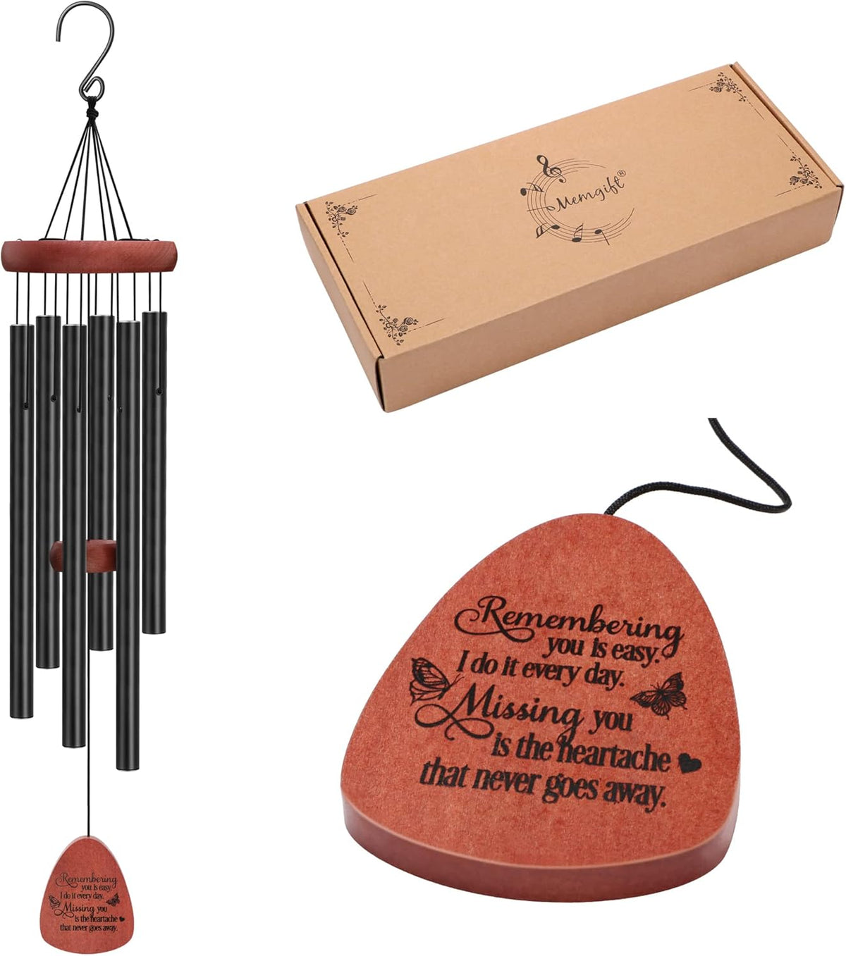 Beech Wood Wind Chimes Pack of 2 W6145