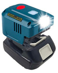 150W Power Inverter Generator for 18V Lithium Battery, DC 18V to AC 110V-120V Portable Power Station with 2 USB & AC Outlet & 200LM LED Light L360