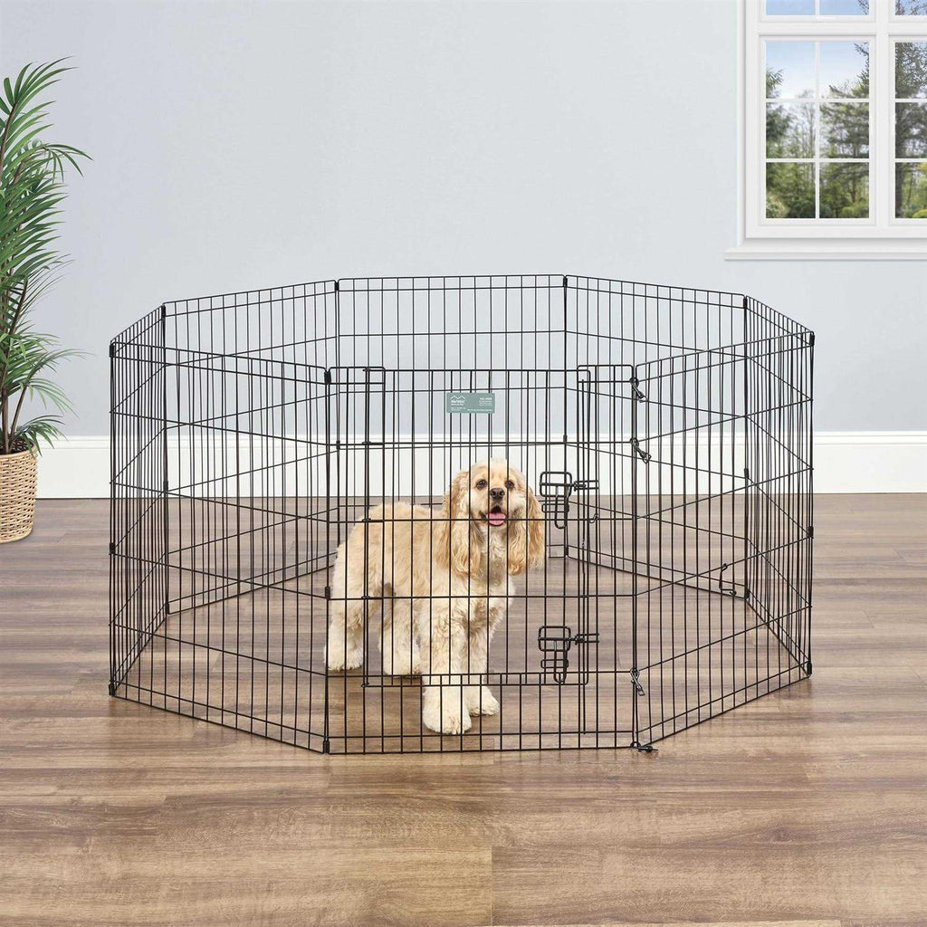 Black Exercise Pen with Door M434