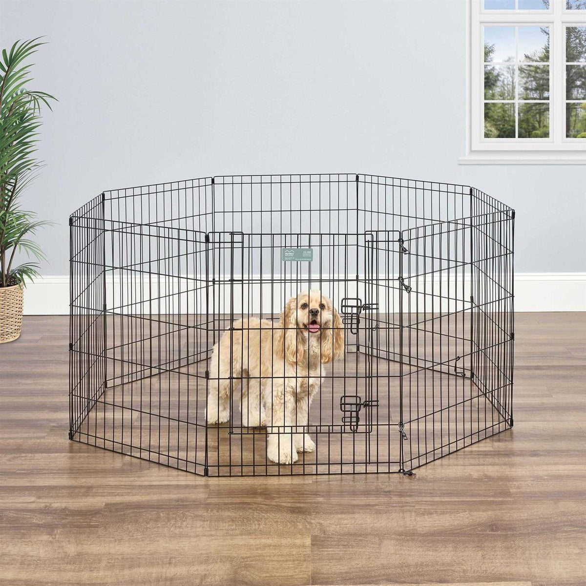 Black Exercise Pen with Door M434