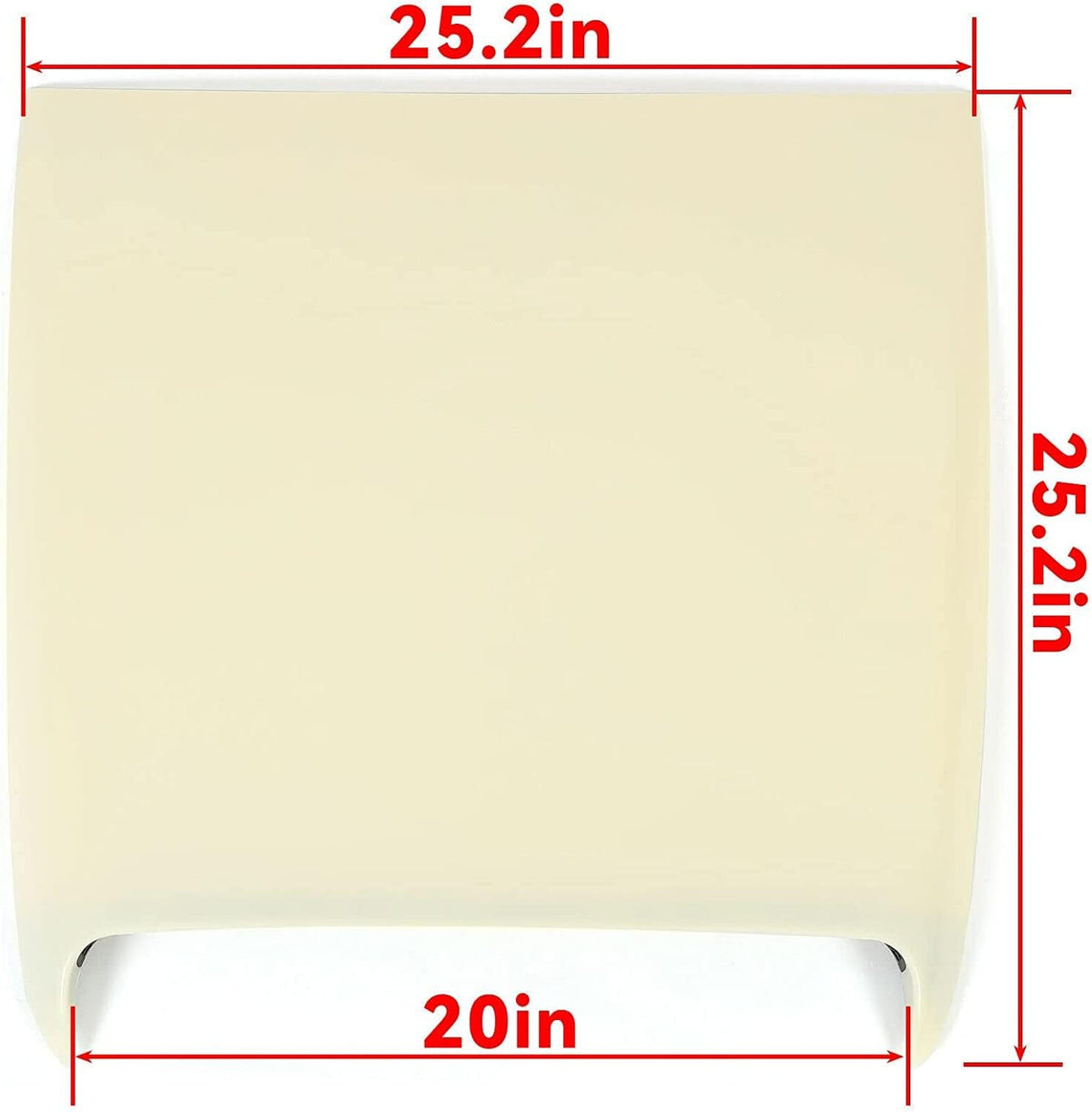 Unpainted White Front Upper Hood Scoop Kit K402