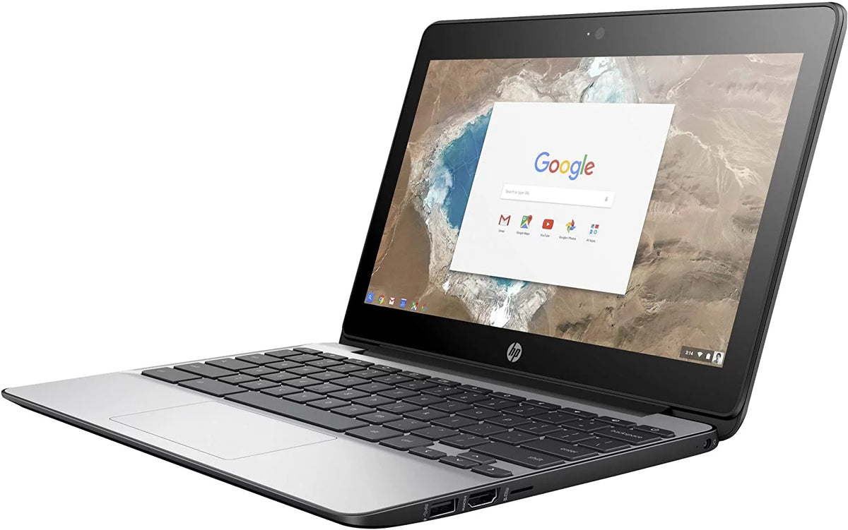 Restored 11.6" Chromebook, Intel Celeron N3060, 4GB RAM, 16GB SSD, Chrome OS, Black N643