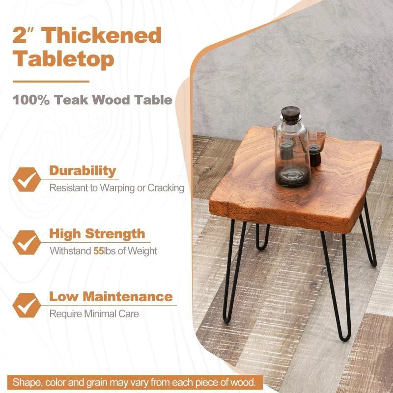 Teak Wood Outdoor End Table D152