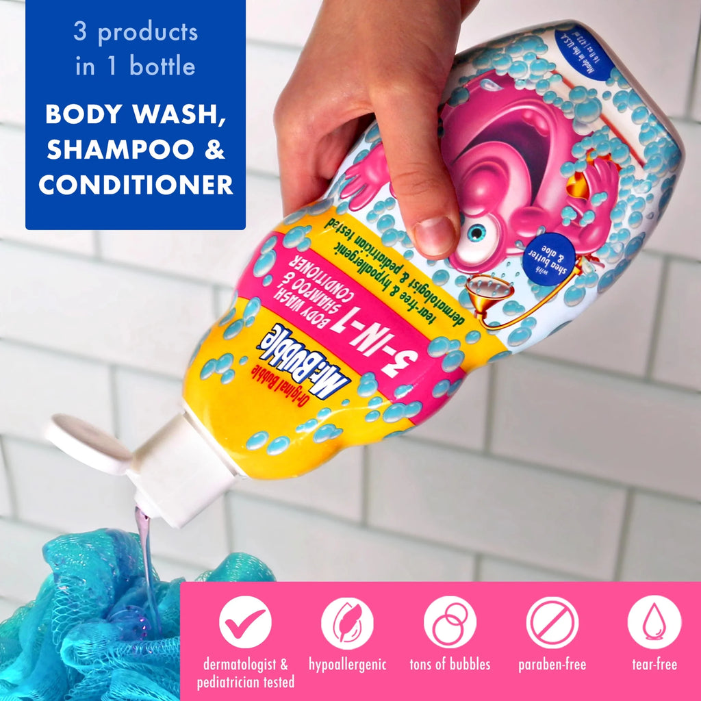 3-in-1 Body Wash, Shampoo & Conditioner, Bubblegum Scent, 16 fl. oz. I9230