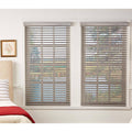 Room Darkening Cordless Faux Wood Blind 64 in. W x 64 in. L B22959