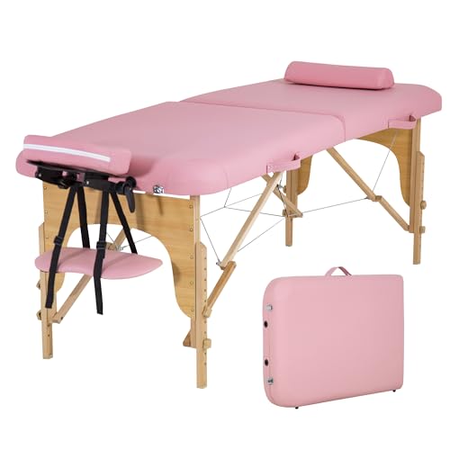 Portable Massage Table 24 inche Wide 2 Folding Heigh Adjustable Spa Table V6629