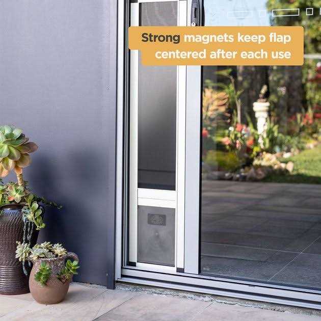 Small Silver Patio Pet Door G743529