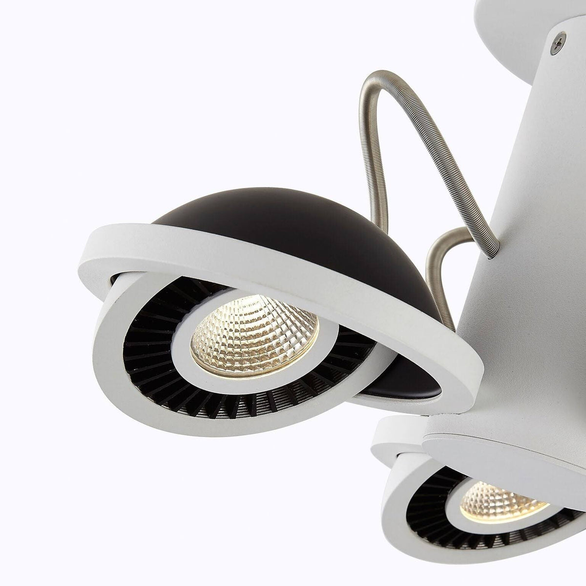 3 Light LED Surface Mount White/Black J956469