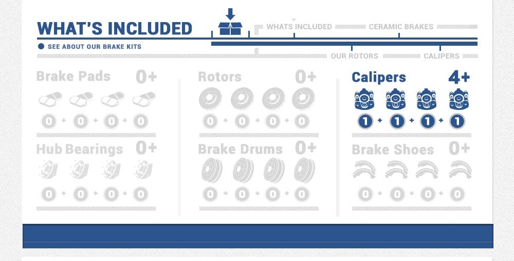 Brake Kit with Calipers and Hardware C2733