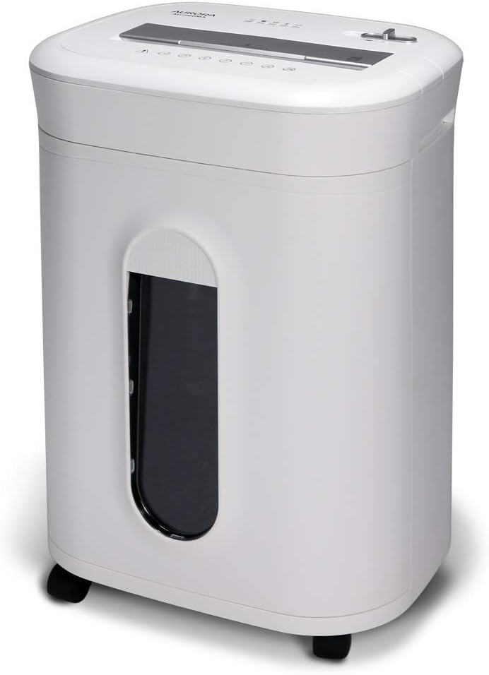 10-Sheet High Security Micro-Cut Paper and Credit Card Shredder, White C37310