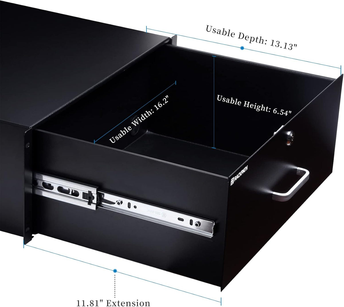 3U Rack Mount Drawer with Lock and Key I8757