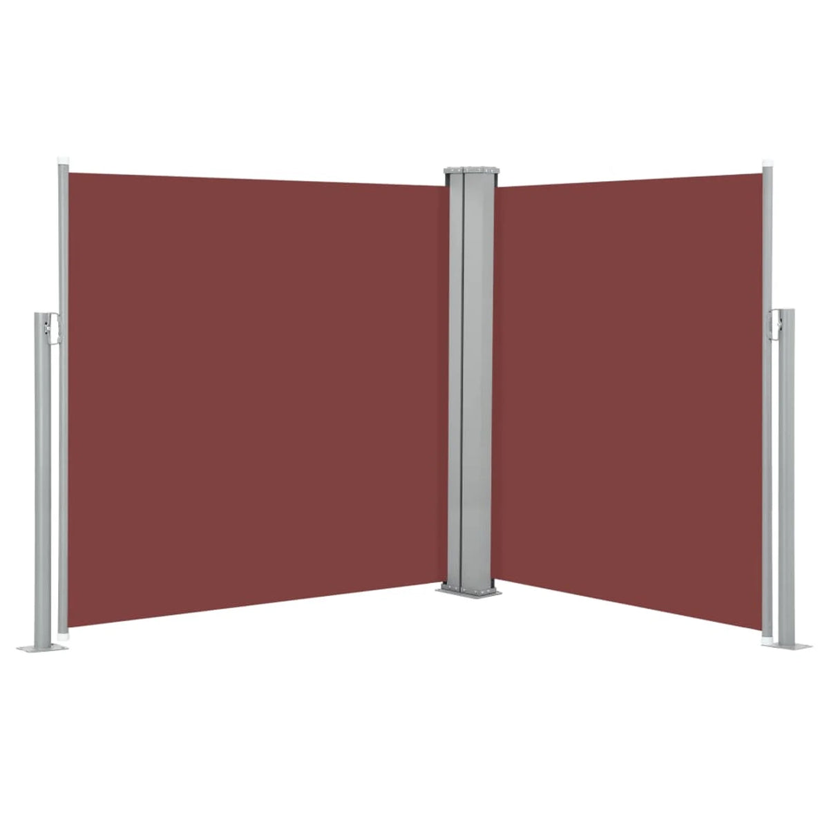 Retractable Side Awning Brown 55.1"x236.2" X619183