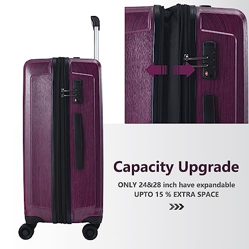 21 Inch Hardshell Carry on Luggage with Laptop Pocket R234