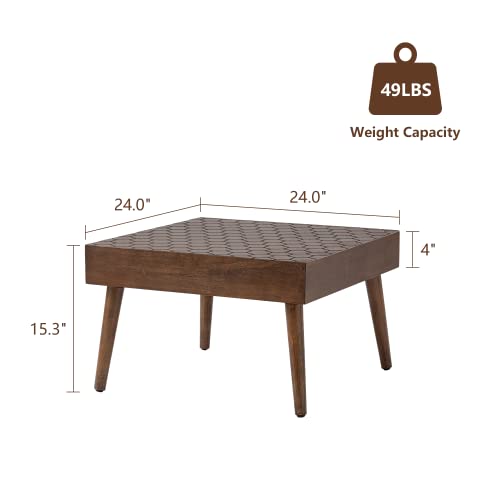 Vintage 2 Tier Wood Coffee Table with Drawers G2762