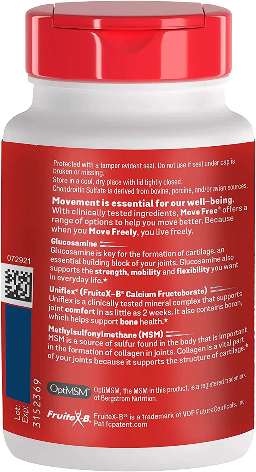 120ct Coated Tablets Glucosamine Chondroitin MSM Supplement F343266