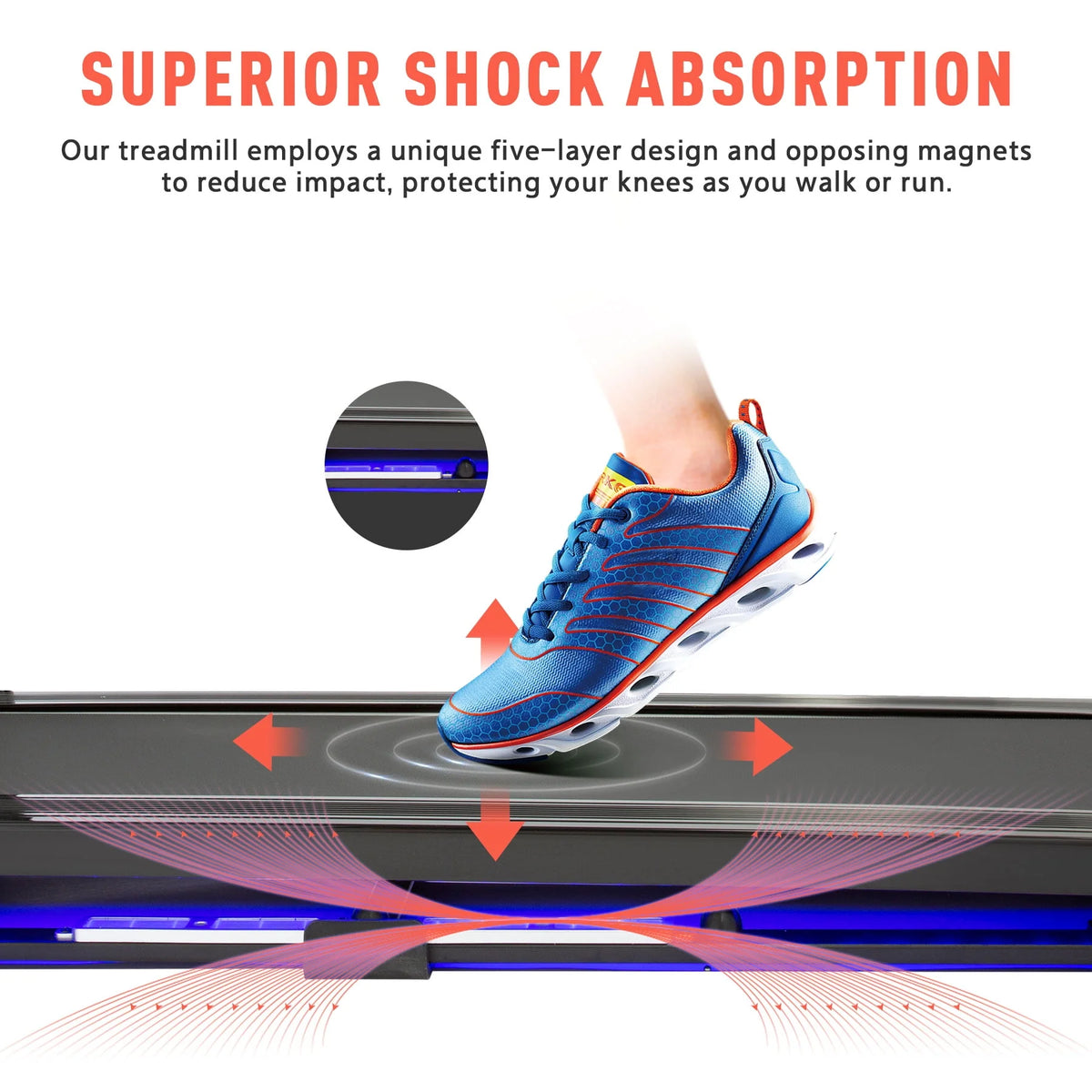 3HP Smart Folding Treadmill with Bluetooth F33784
