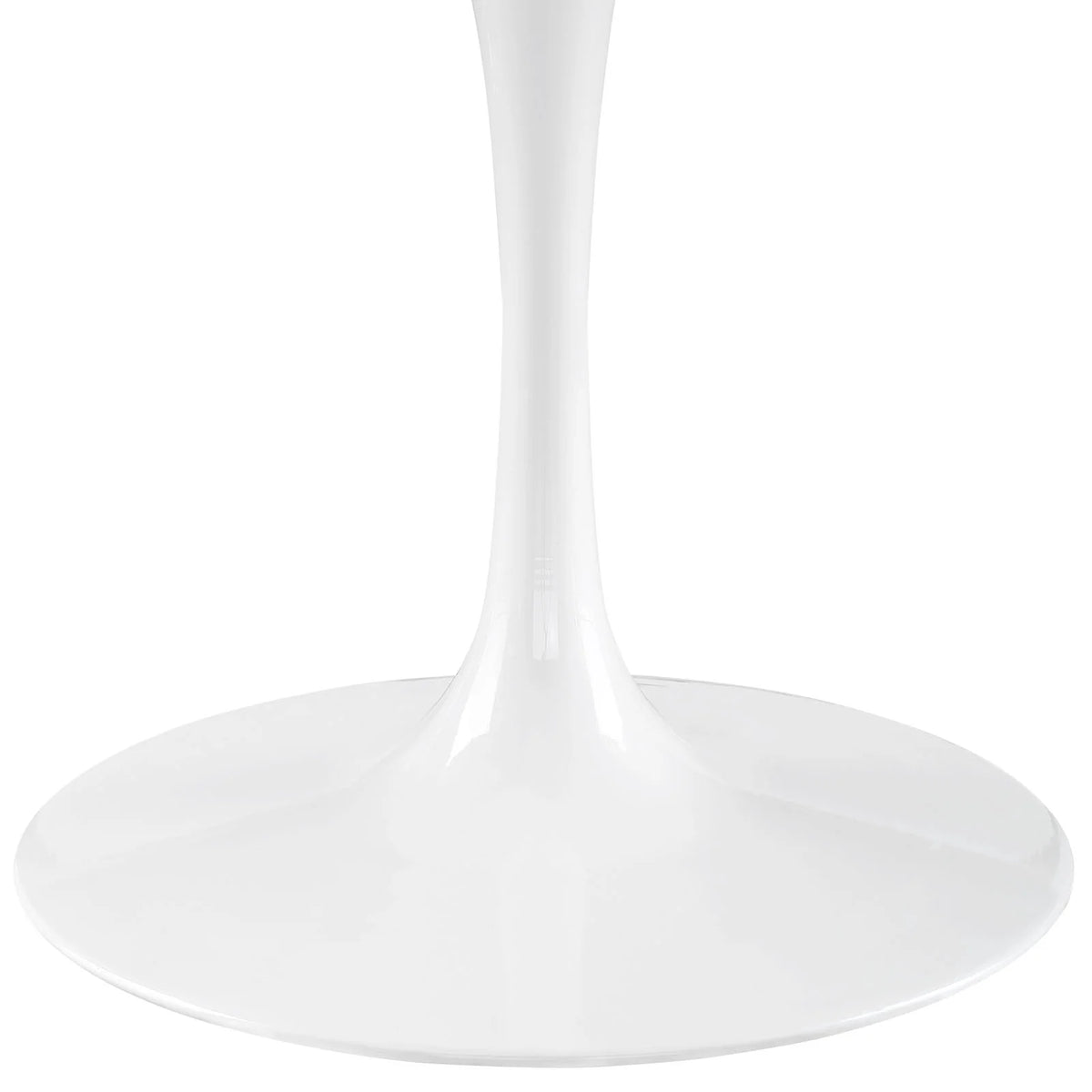White Round Artificial Marble Dining Table B6867