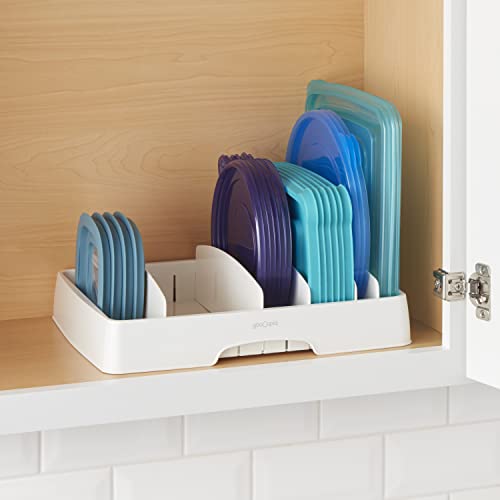 Adjustable Food Container Lid Organizer X1760