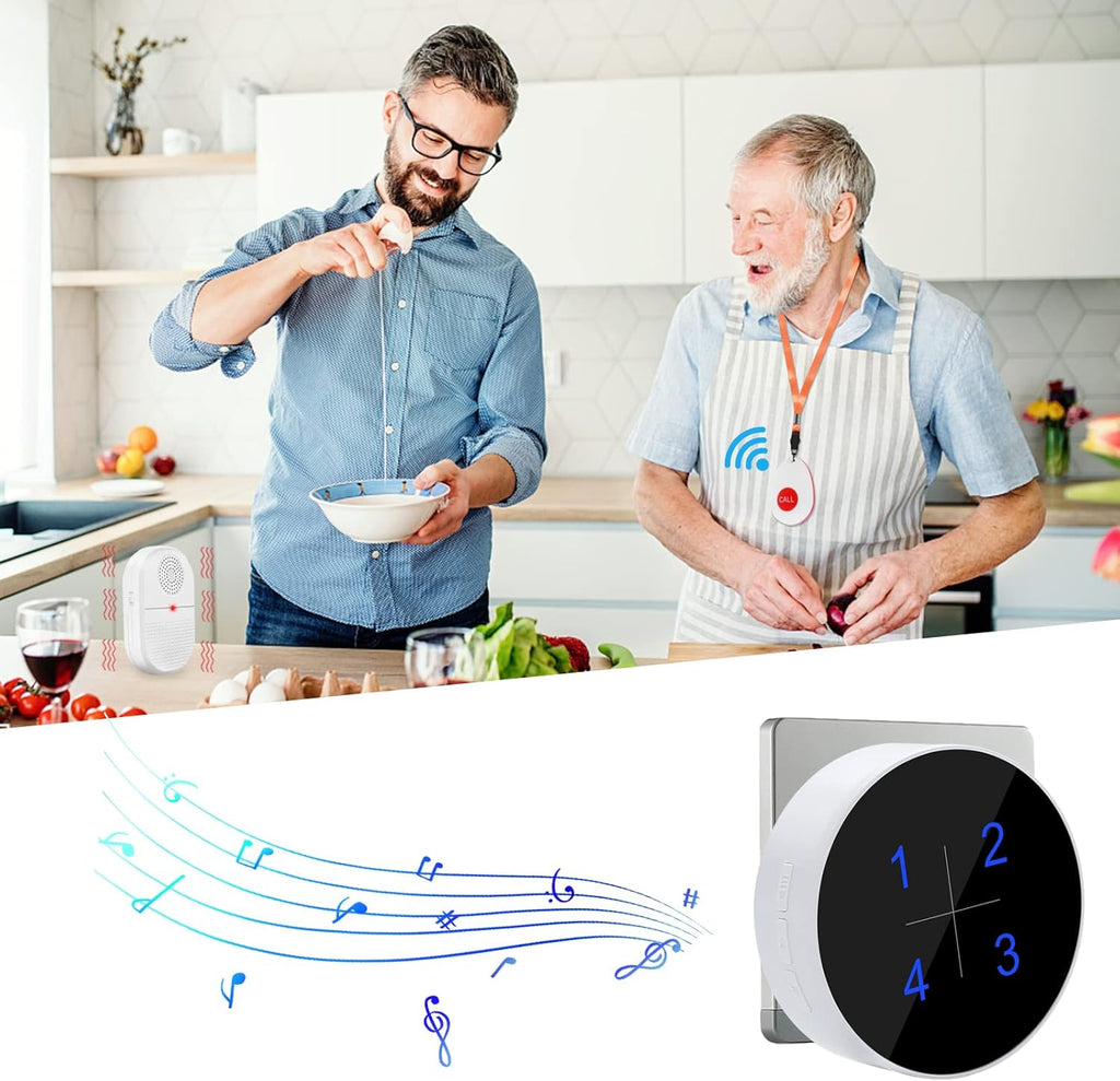 Wireless Caregiver Pager Emergency Alert System Call Button R595017