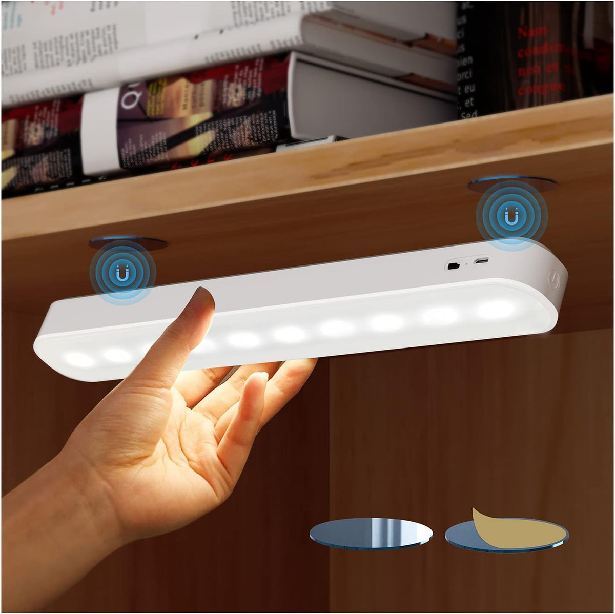 LED Dimmable Stick on Light with Rechargeable Battery H187