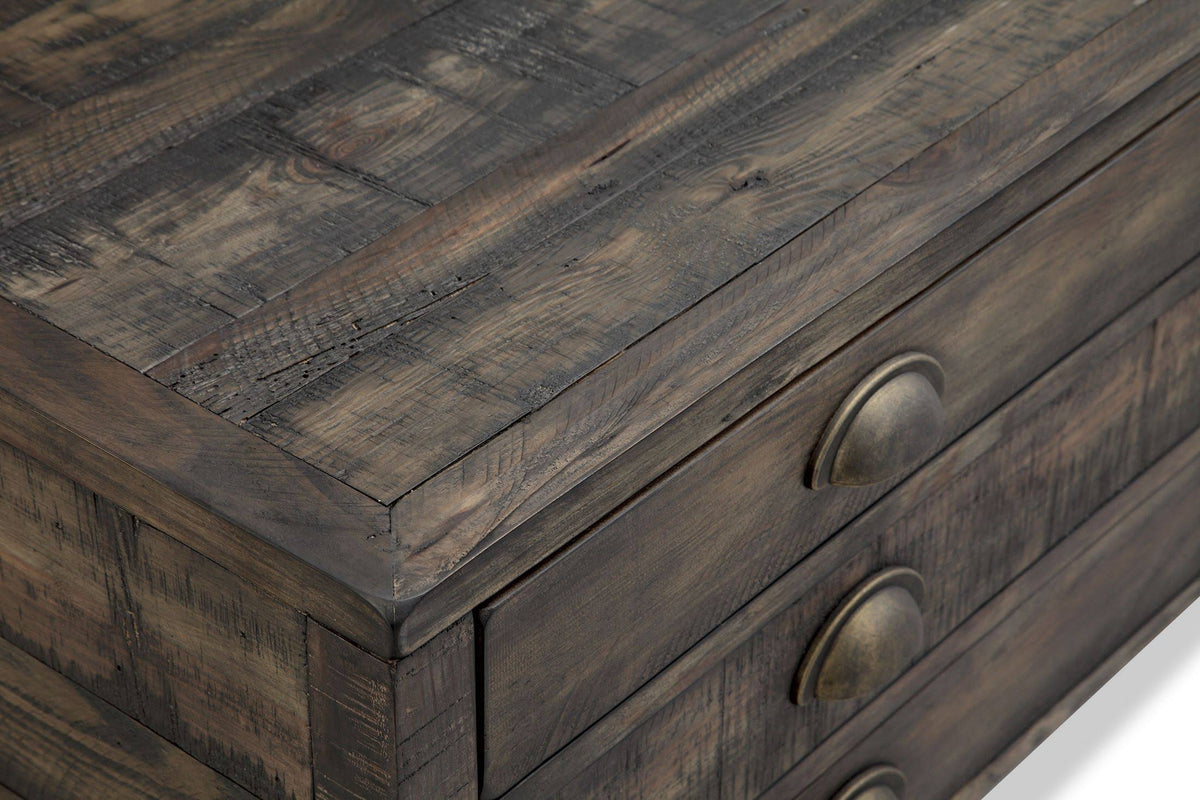 Espresso Storage Coffee Table with Casters H561