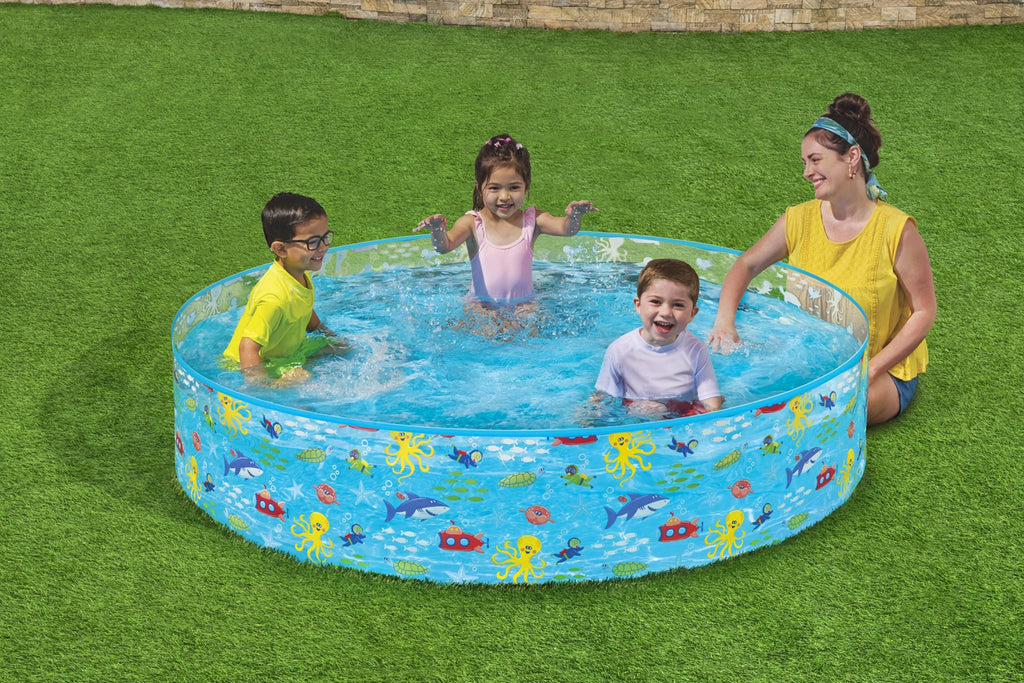 Round Multi-Color Above-Ground Kiddie Pool P9931