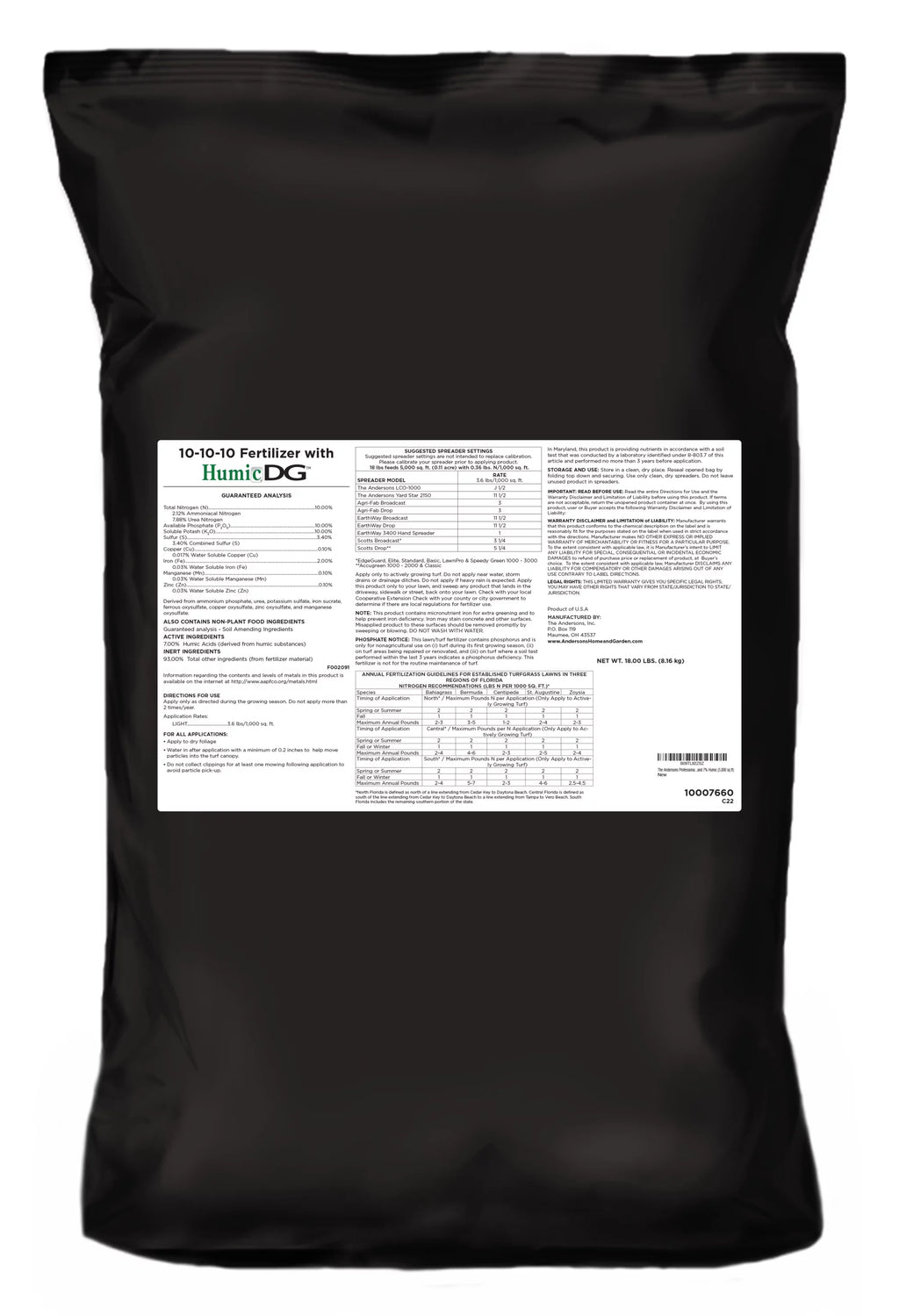 18lb. 10-10-10 Fertilizer with Micronutrients H815729