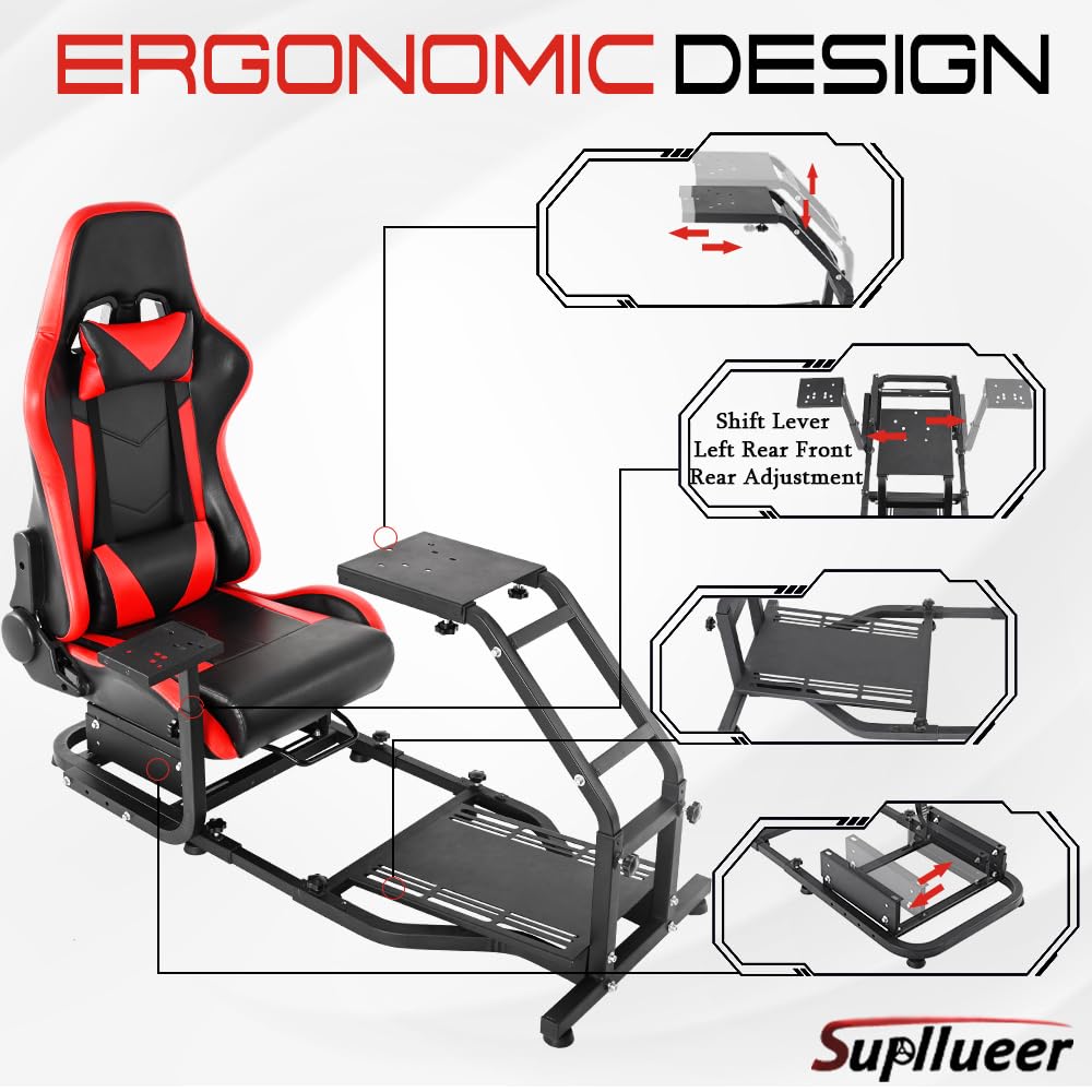 Racing Simulator Cockpit with Gaming Seat K81584
