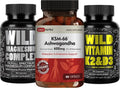 Ashwagandha 90 Capsules, Magnesium Complex 90 Capsules, Vitamin D3K2 60 Capsules H610446