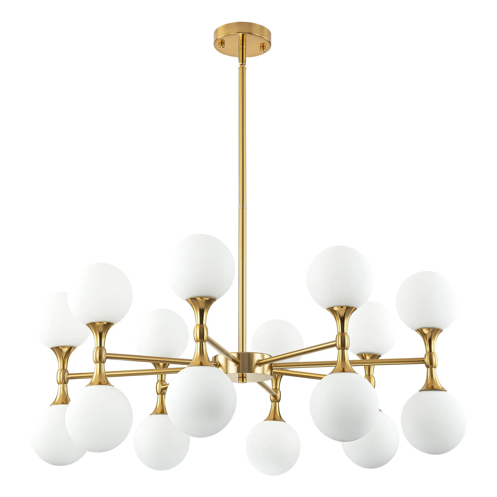 16-Light Dimmable Sputnik Linear Chandelier K41851