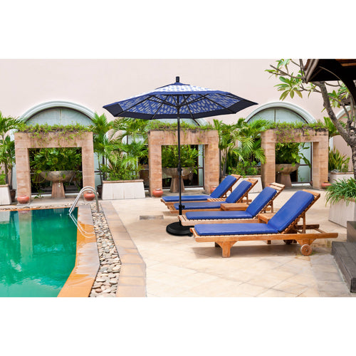 11' Aluminum Market Umbrella Collar Tilt F8929