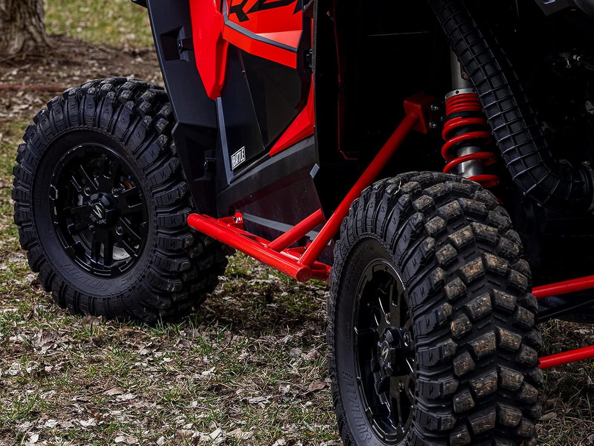 Red Nerf Bars / Rock Sliders / Tree Kickers for Polaris RZR XP 1000 X808491