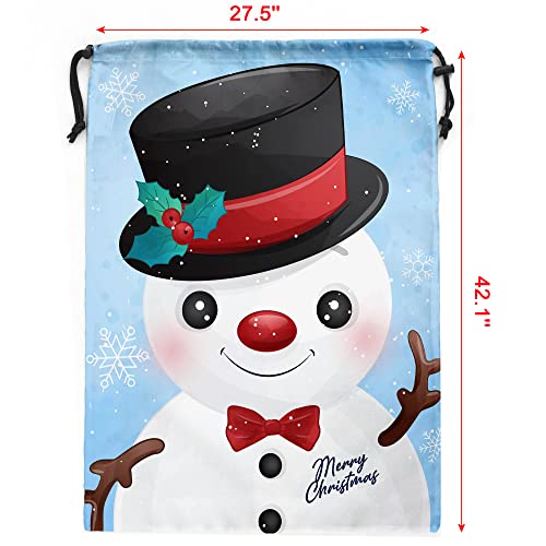 Extra Large Reusable Christmas Drawstring Gift Bags Z52834