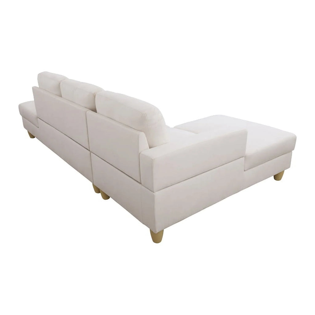 Cream White Sectional Sofa B580