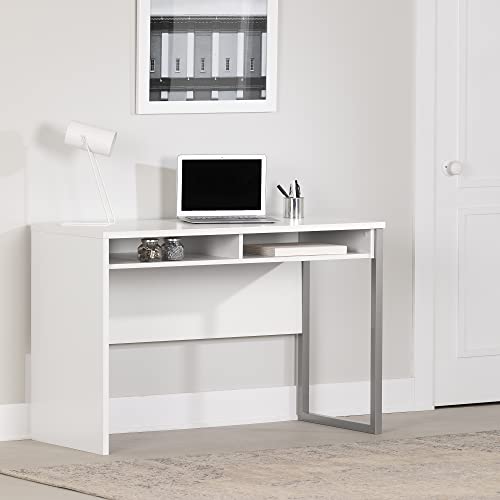 Pure White Metal Desk R609389