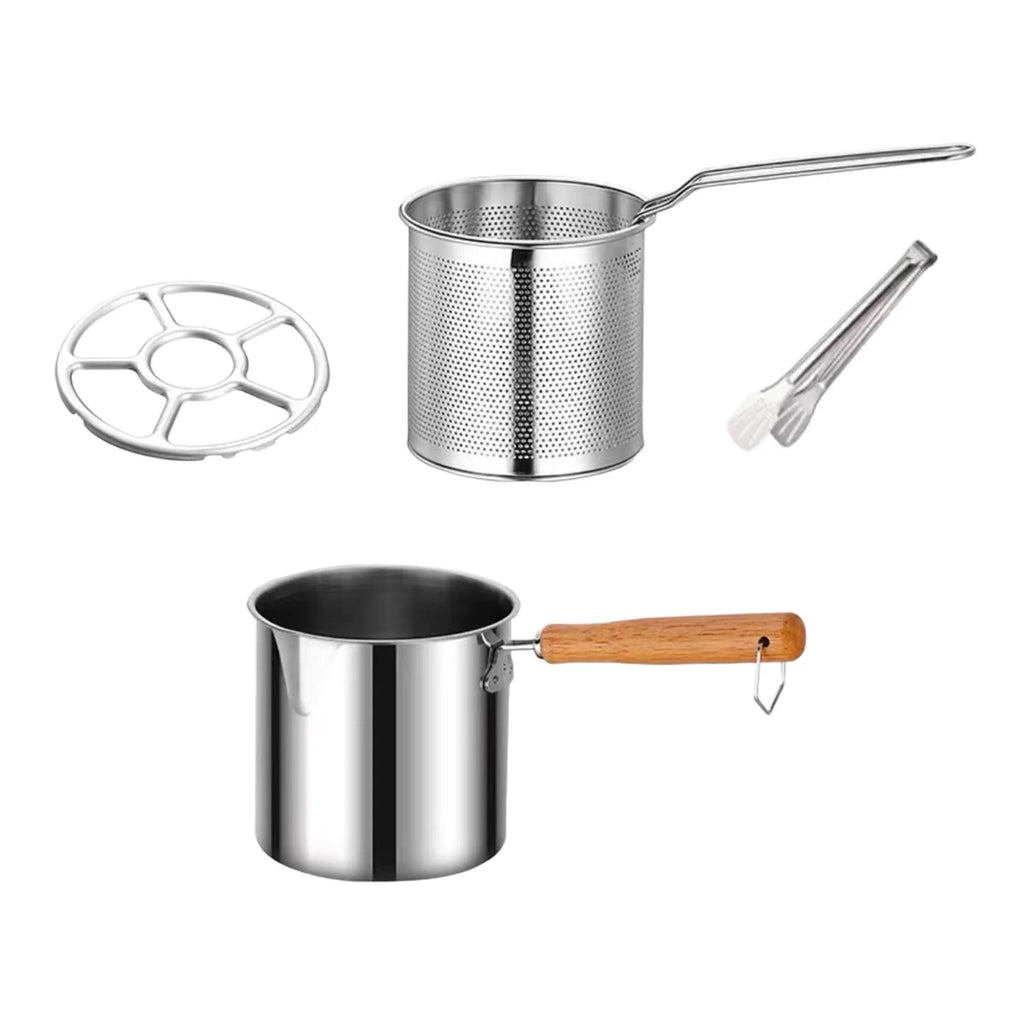 Deep Frying Pot with Strainer Basket with Handle C217652