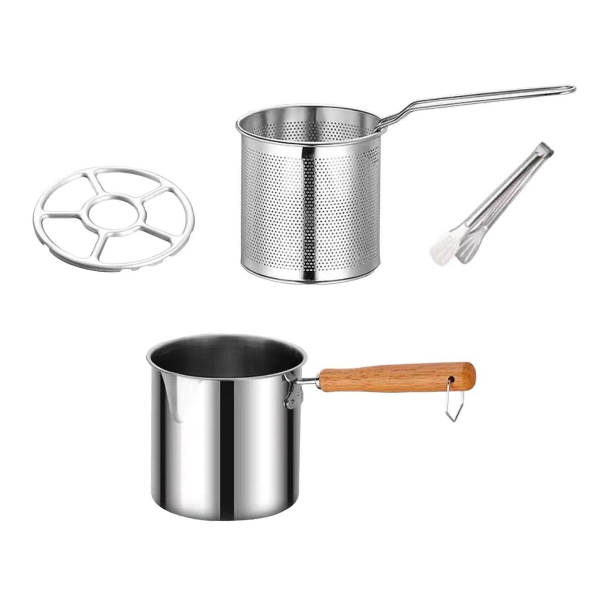 Deep Frying Pot with Strainer Basket with Handle C217652