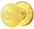 Solid Brass Door Knob Set with Rosette I5541