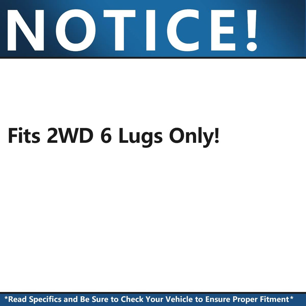 2pc Front Hub Bearing Assemblies Set U862