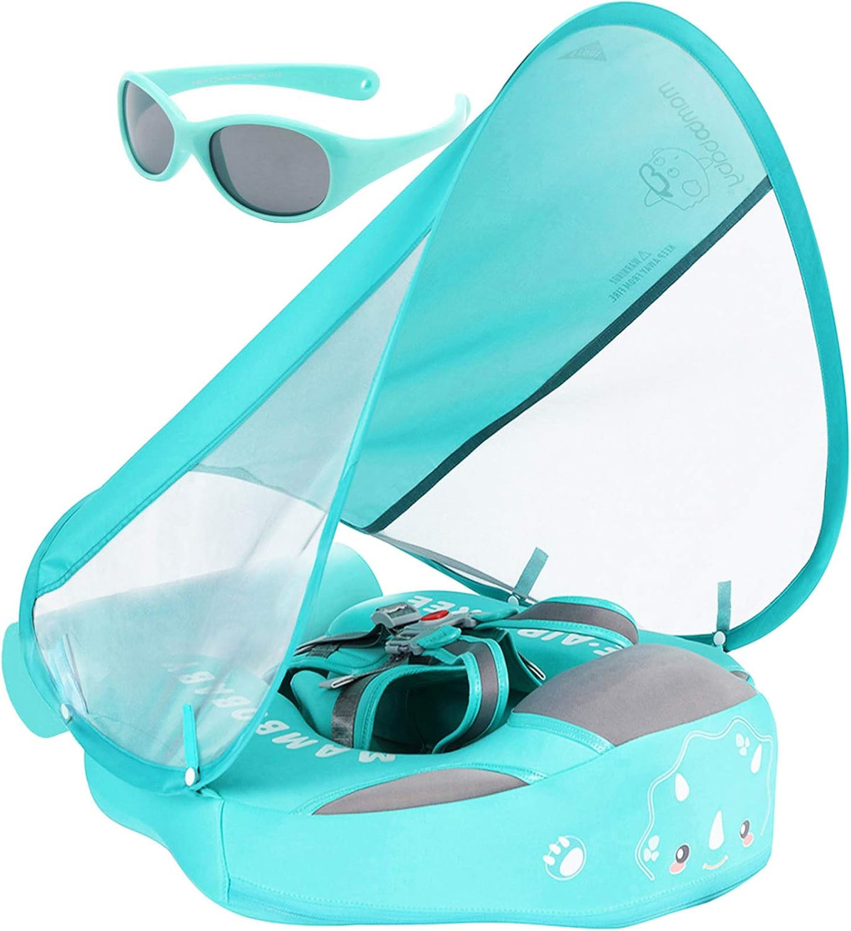 Non Inflatable Baby Float Swim Trainer with Canopy A1373