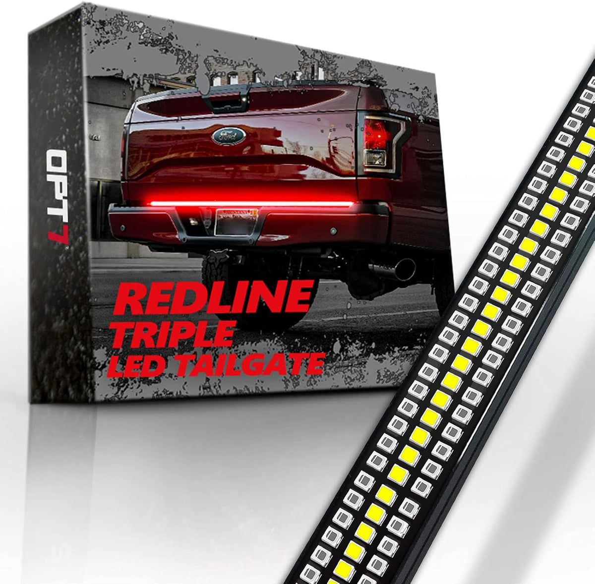 60" Redline Triple LED Tailgate Light Bar with Sequential Red Turn Signal N82134