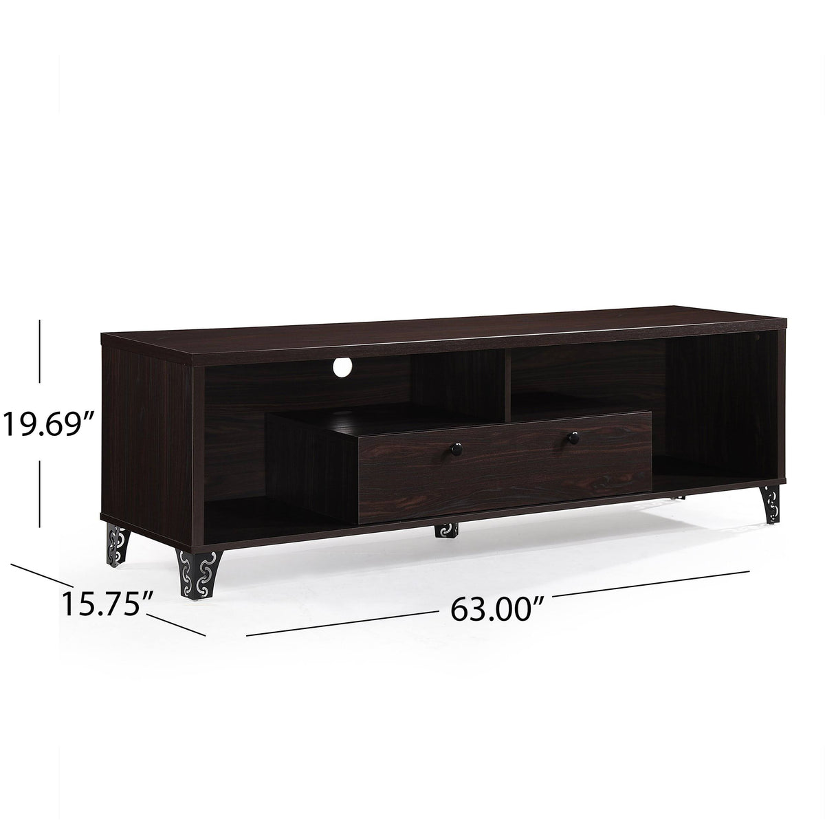 Gray Oak 2 Piece TV Stand and Bookcase Set X1596