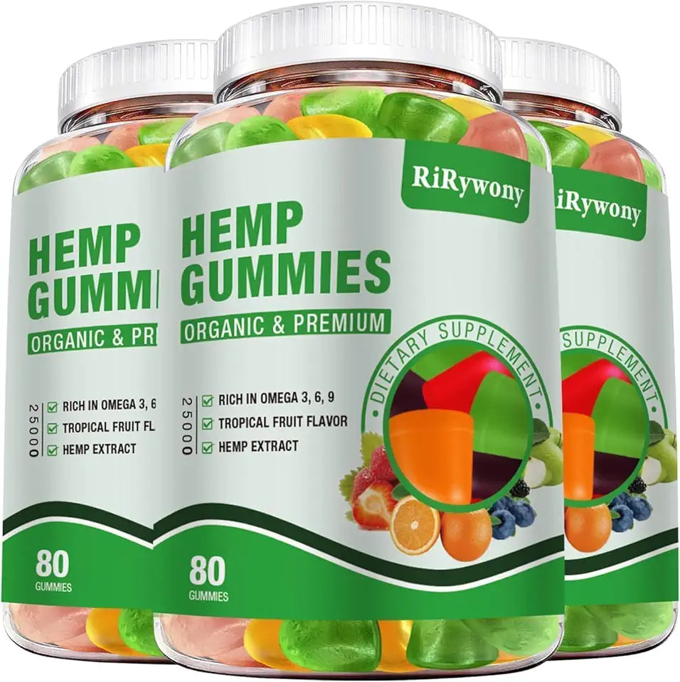 Organic Hemp Gummies 240 Counts Vegan W27072