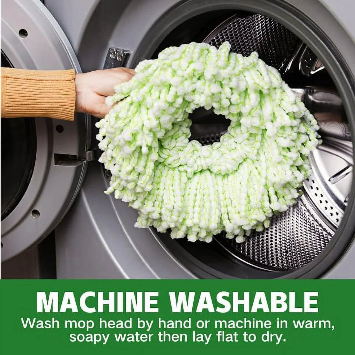 3-Pack Microfiber Washable Replacement Mop Head S142