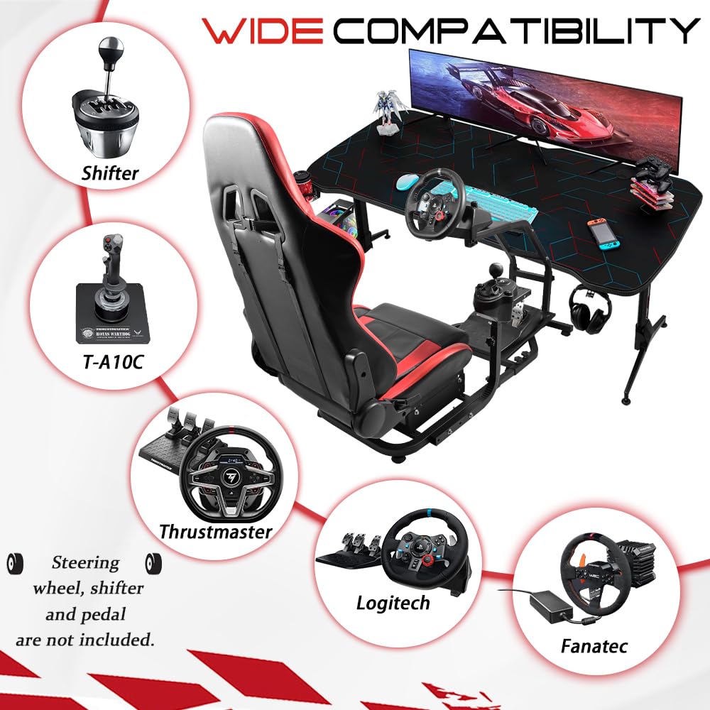 Racing Simulator Cockpit with Gaming Seat K81584