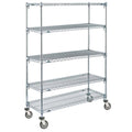 Chrome 5-Tier Stem Caster Cart V417249