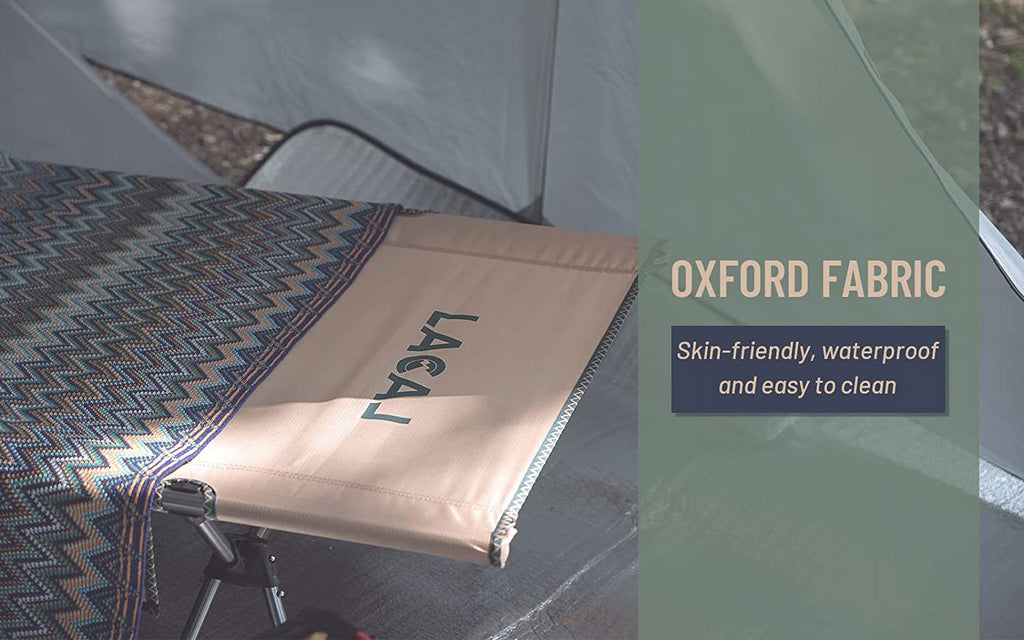 Foldable Camping Cot with Side Pocket and Storage Bag S826