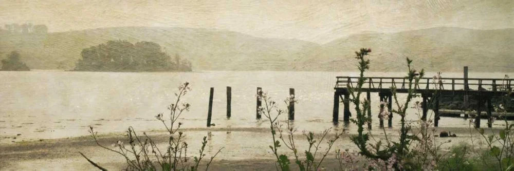 32x13 Black Ornate Wood Framed Museum Art Print X3776