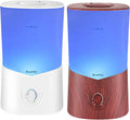 3000 ML Set of 2 Extra Large Essential Oils Diffusers Dark Wood Grain and White D451891
