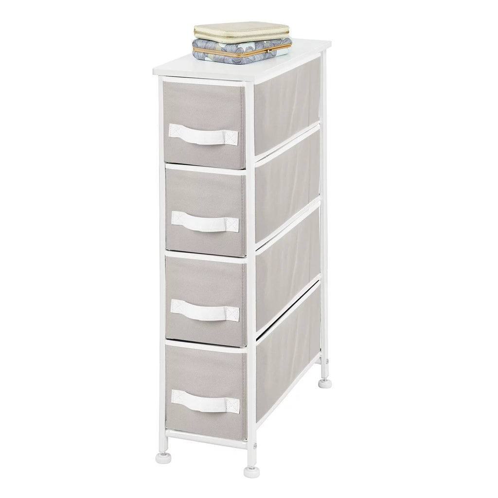 Narrow 4 Fabric Drawers Dresser S759